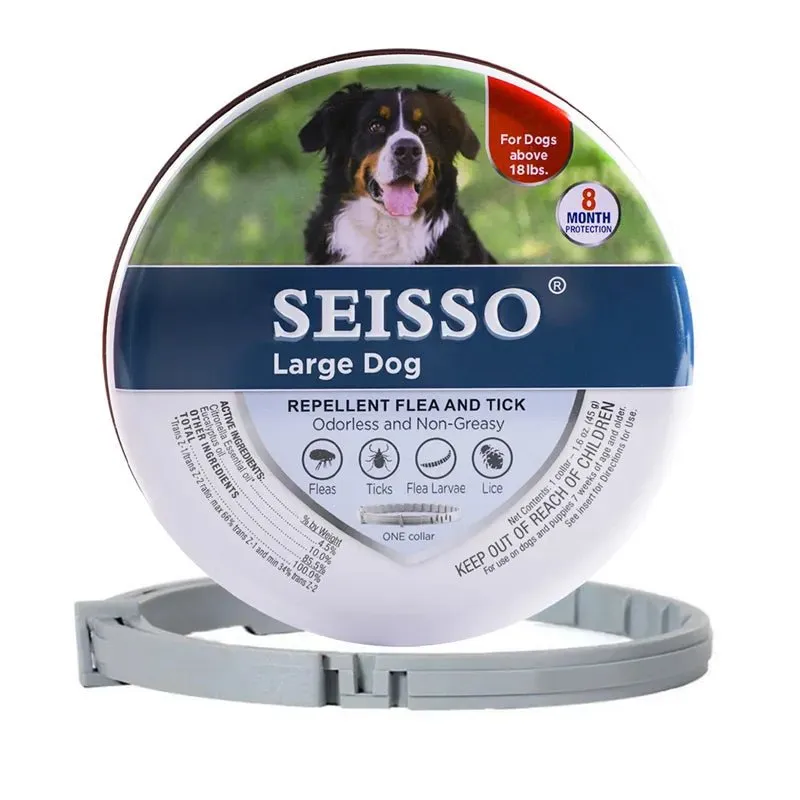 AnniePaw Dog Anti Flea Tick Collar 8 Month Adjustable Protection