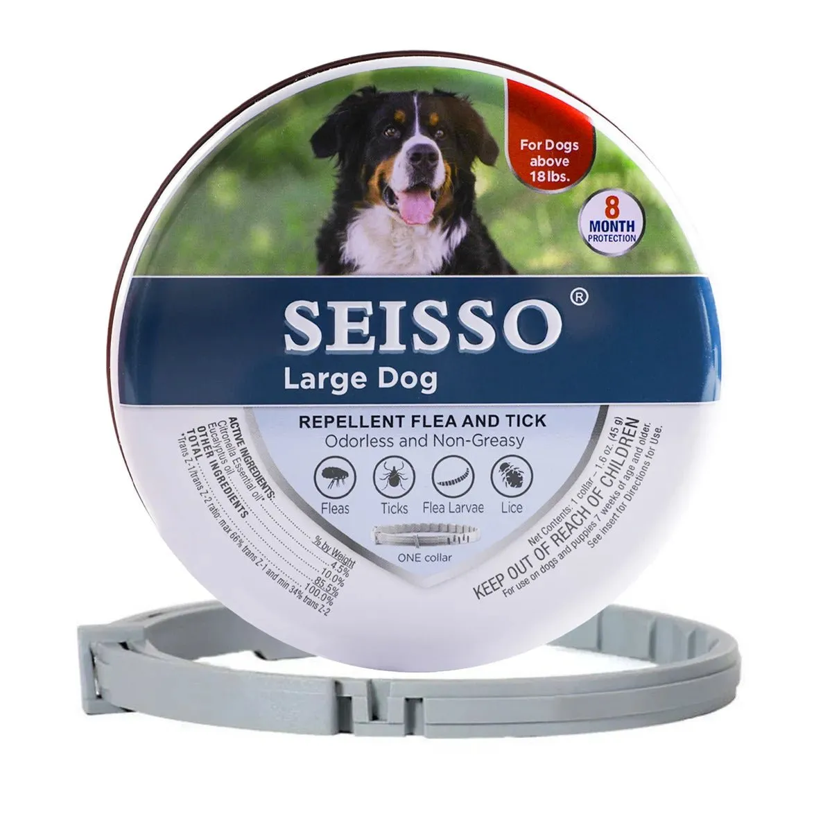 AnniePaw Dog Anti Flea Tick Collar 8 Month Adjustable Protection