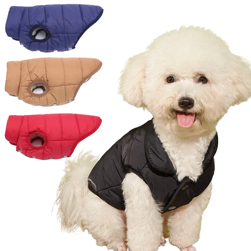 Autumn and Winter Dog Clothes: Fleece Warm Vest Jacket for Small Dogs and Cats - Cozy Pet Outfits for Chihuahuas, French Bulldogs, Pugs, and More