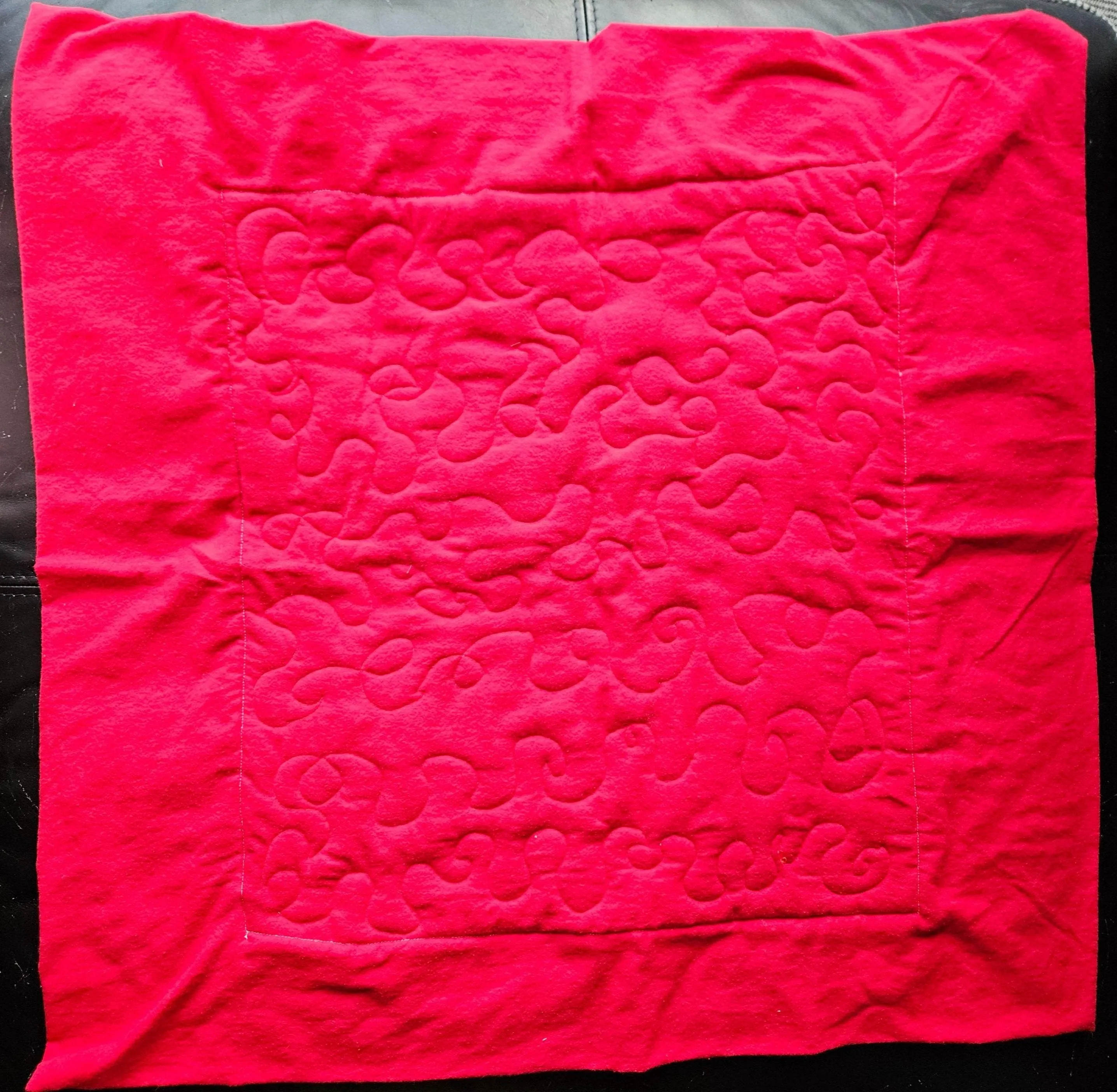 Christmas Dogs in Christmas Hats & Presents Pet blanket. Double sided, cotton print on one side, brushed cotton on the back. Handmade, soft, comfy.
