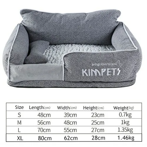Dog Beds Warm Sleeping Cotton Puppy Bed Washable Detachable Oxford