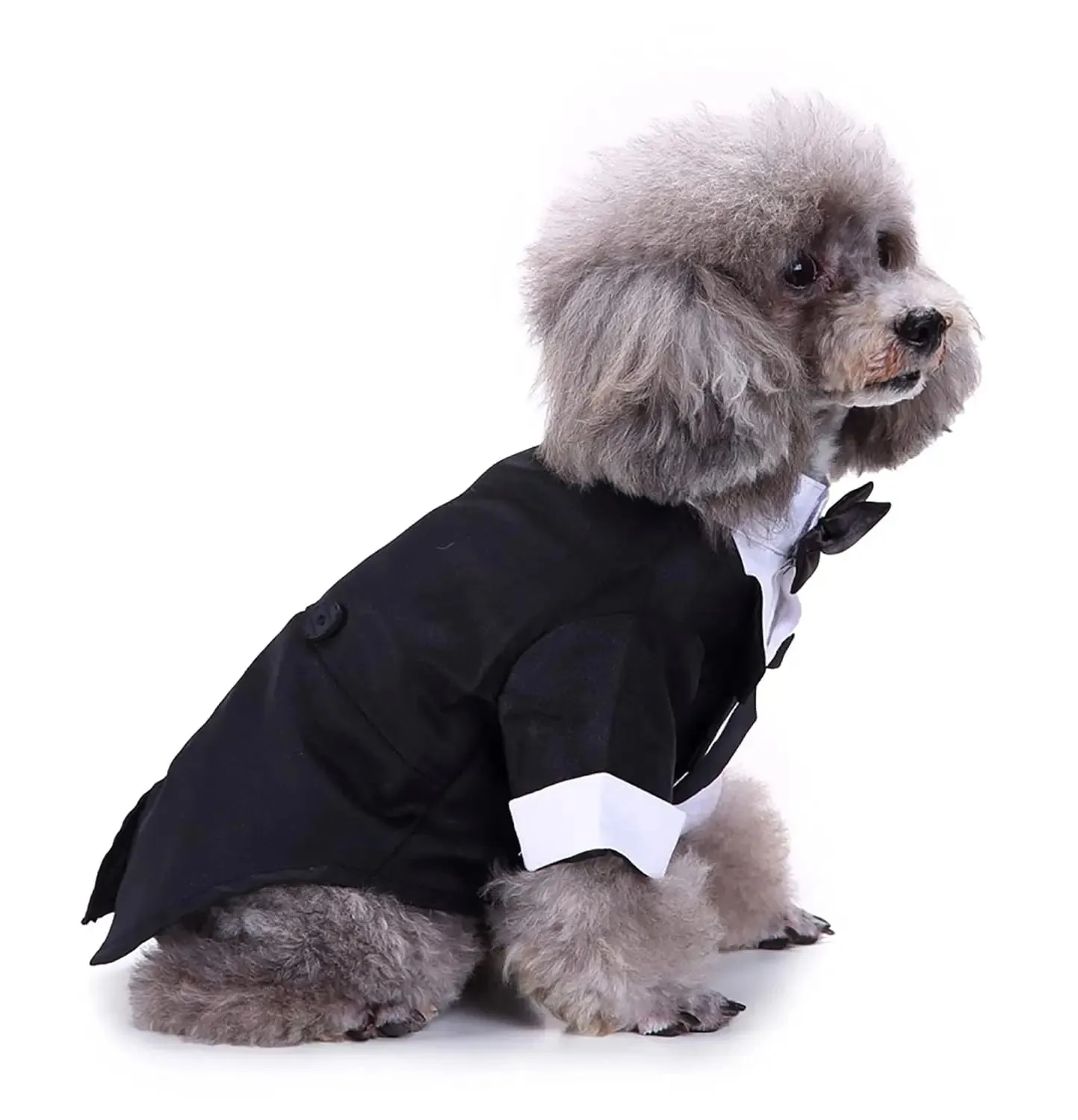 Dog Wedding Outfit | Pet Party Wear | Black Tuxedo