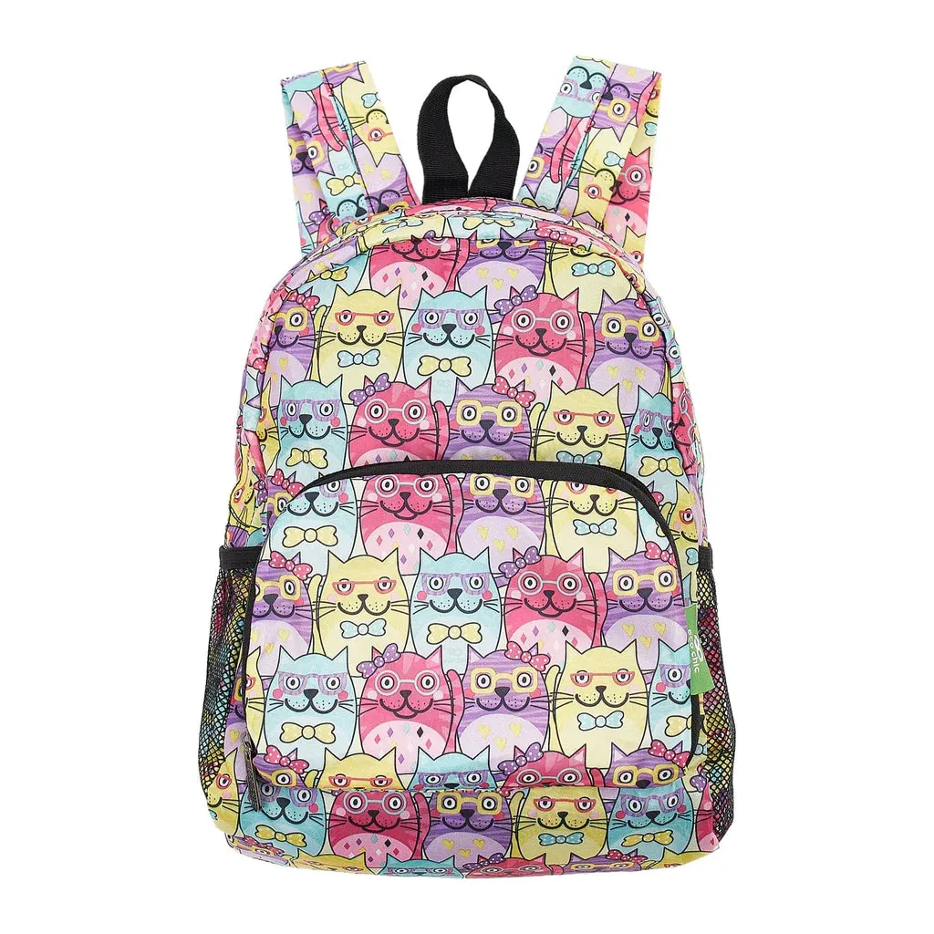 Eco Chic Multiple Glasses Cat Backpack