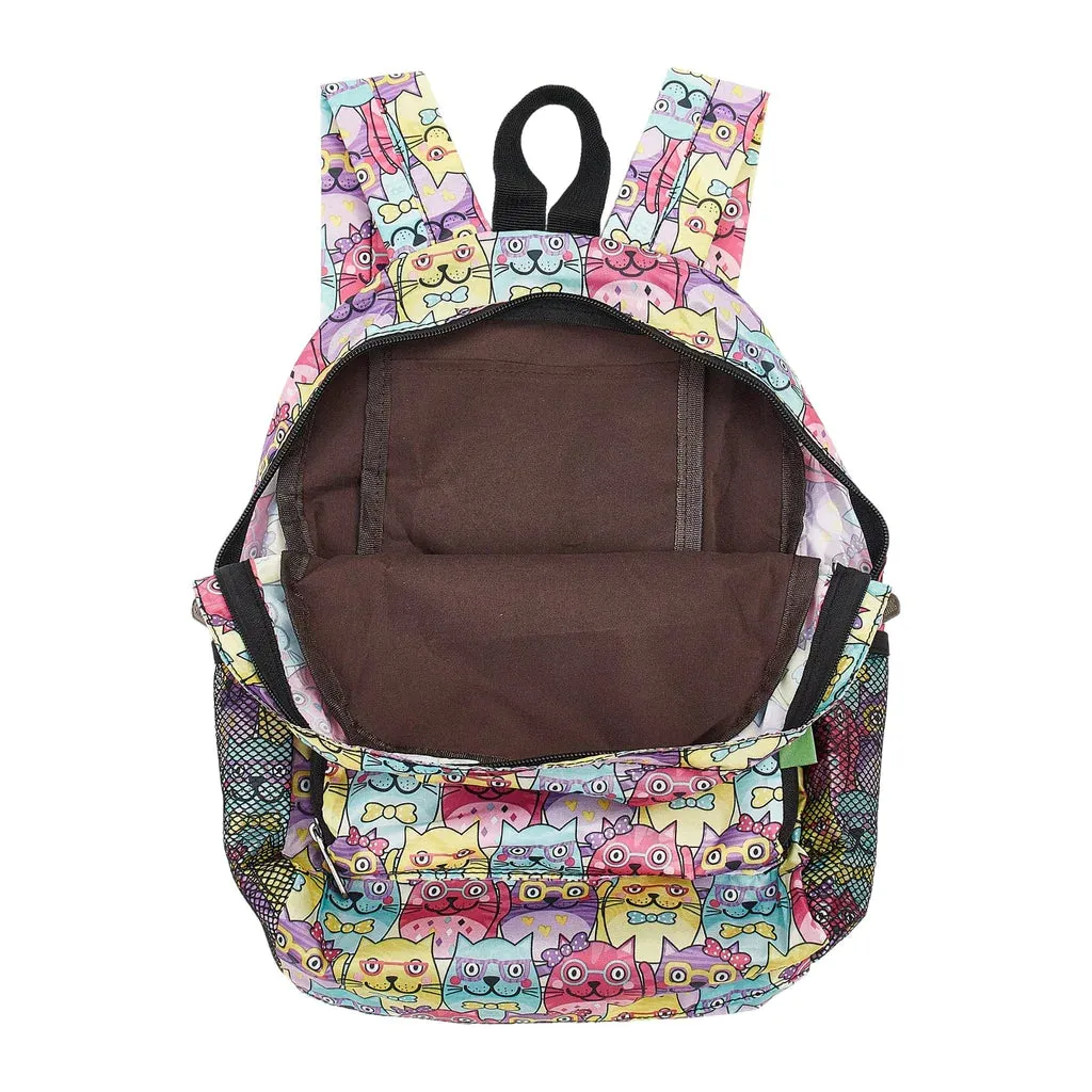 Eco Chic Multiple Glasses Cat Backpack