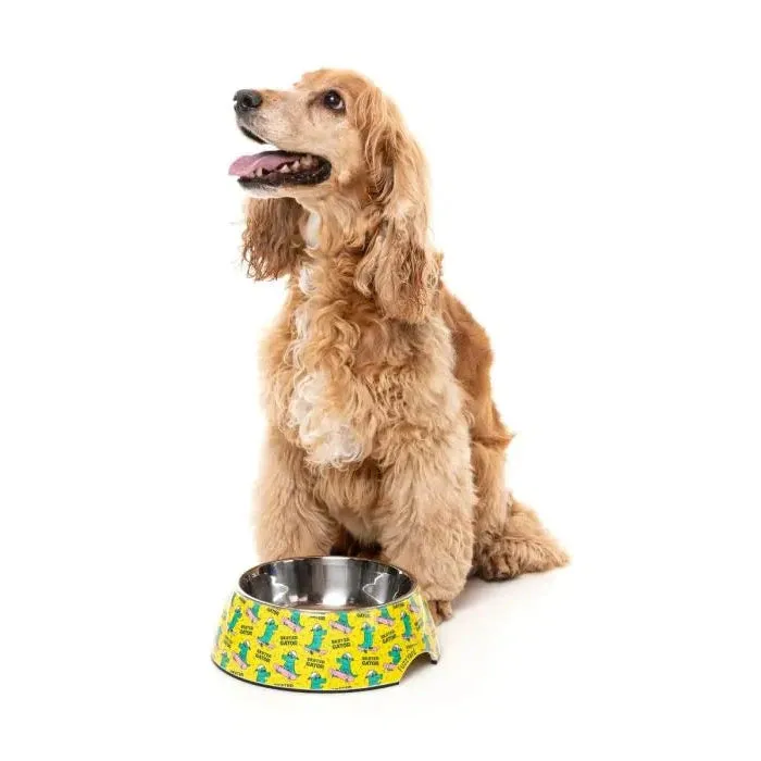FuzzYard Sk8ter Gator Dog Bowl Medium^^^