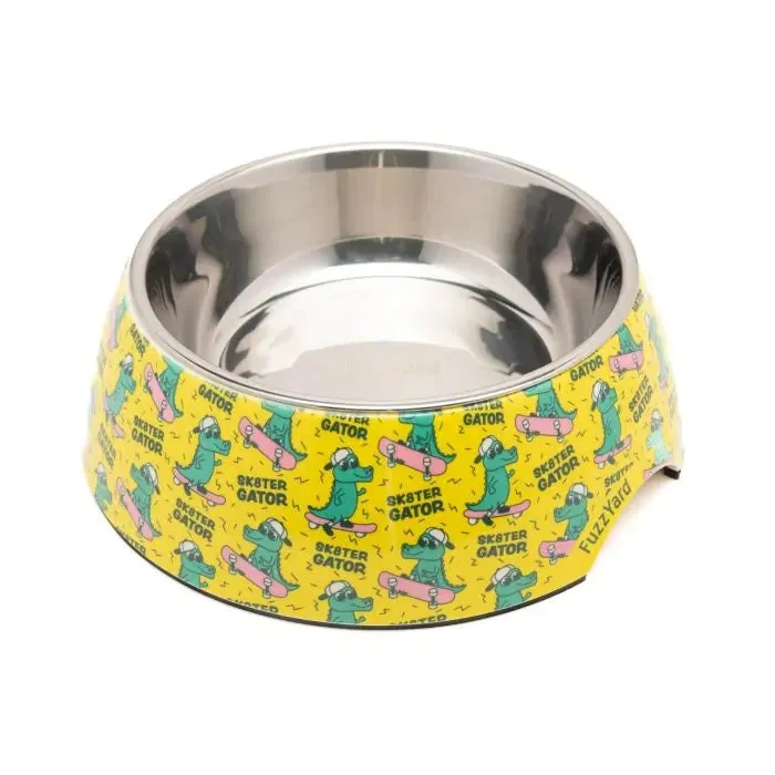 FuzzYard Sk8ter Gator Dog Bowl Medium^^^