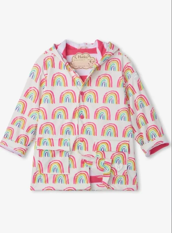 Hatley Pretty Rainbow Rain Coat: Sizes 2 to 12