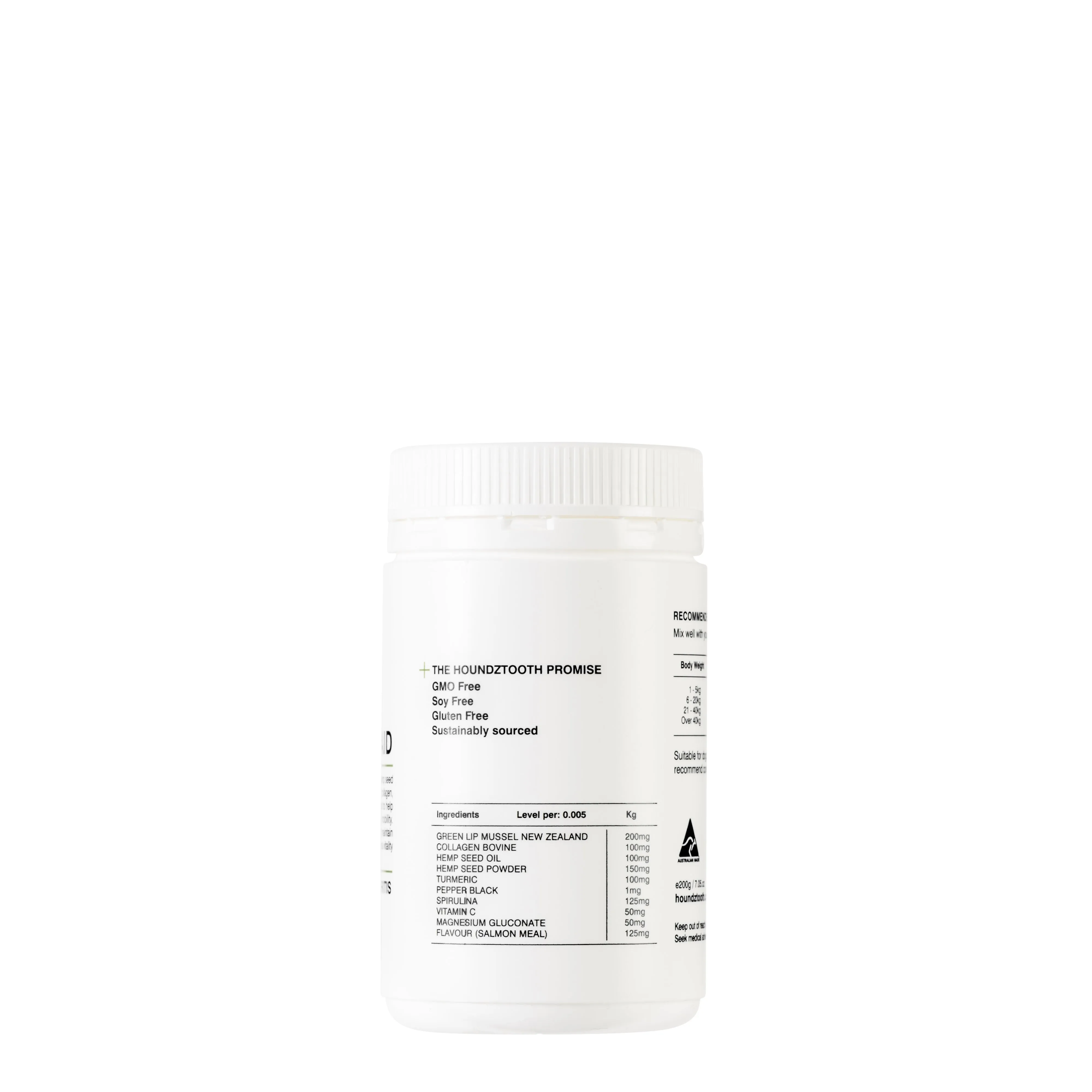 Houndztooth Hemp Mobility Aid Health Supplement 200g
