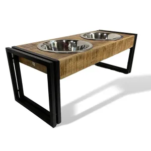 Large animal pet feeder dining set