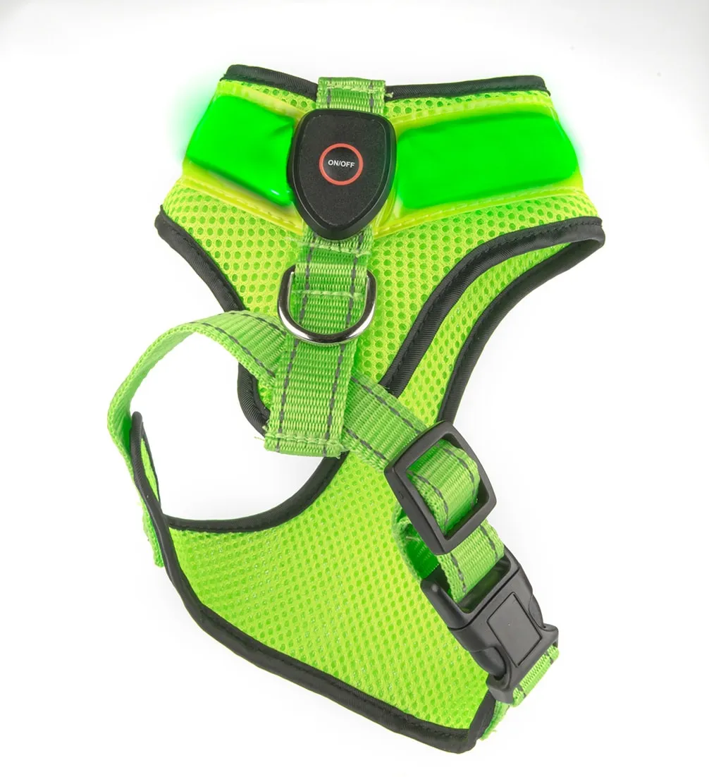 Loomo LED Mesh Harness Green