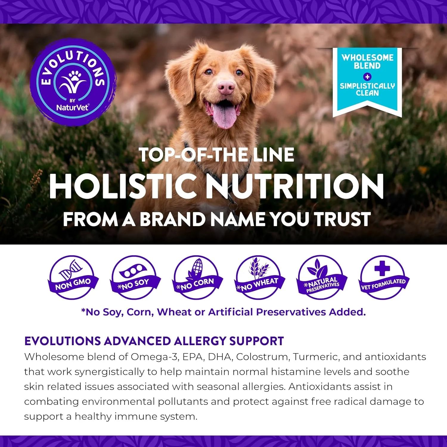 NaturVet Evolutions Advanced Allegery for Dogs