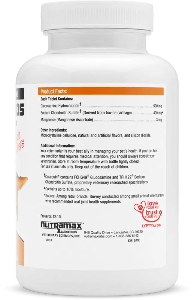 Nutramax Cosequin DS Joint Health Supplement for Dogs Glucosamine and Chondroitin