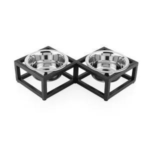 Pawpourri Diamond Shaped Elevated Bowl Diner for Dogs