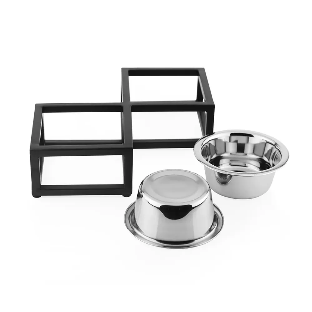Pawpourri Diamond Shaped Elevated Bowl Diner for Dogs