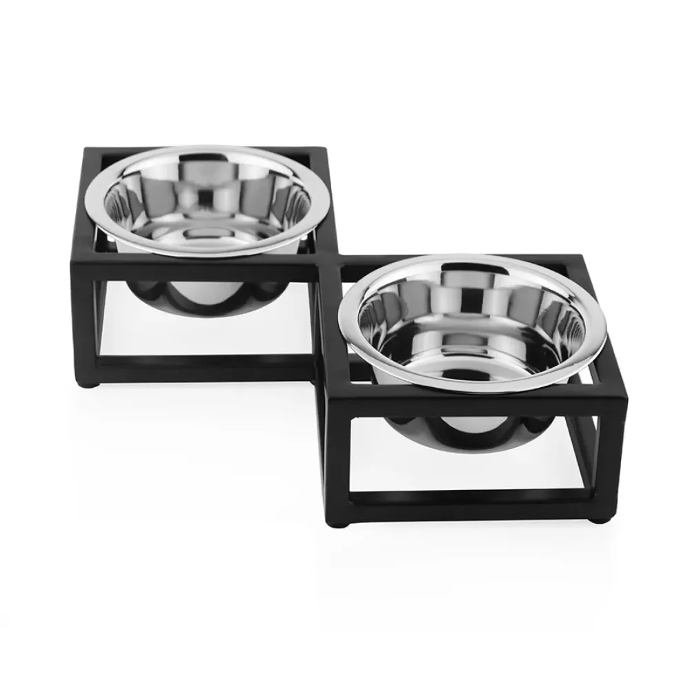 Pawpourri Diamond Shaped Elevated Bowl Diner for Dogs