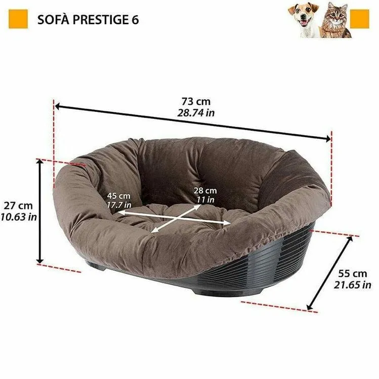 Prestige 6 Gray Sofa