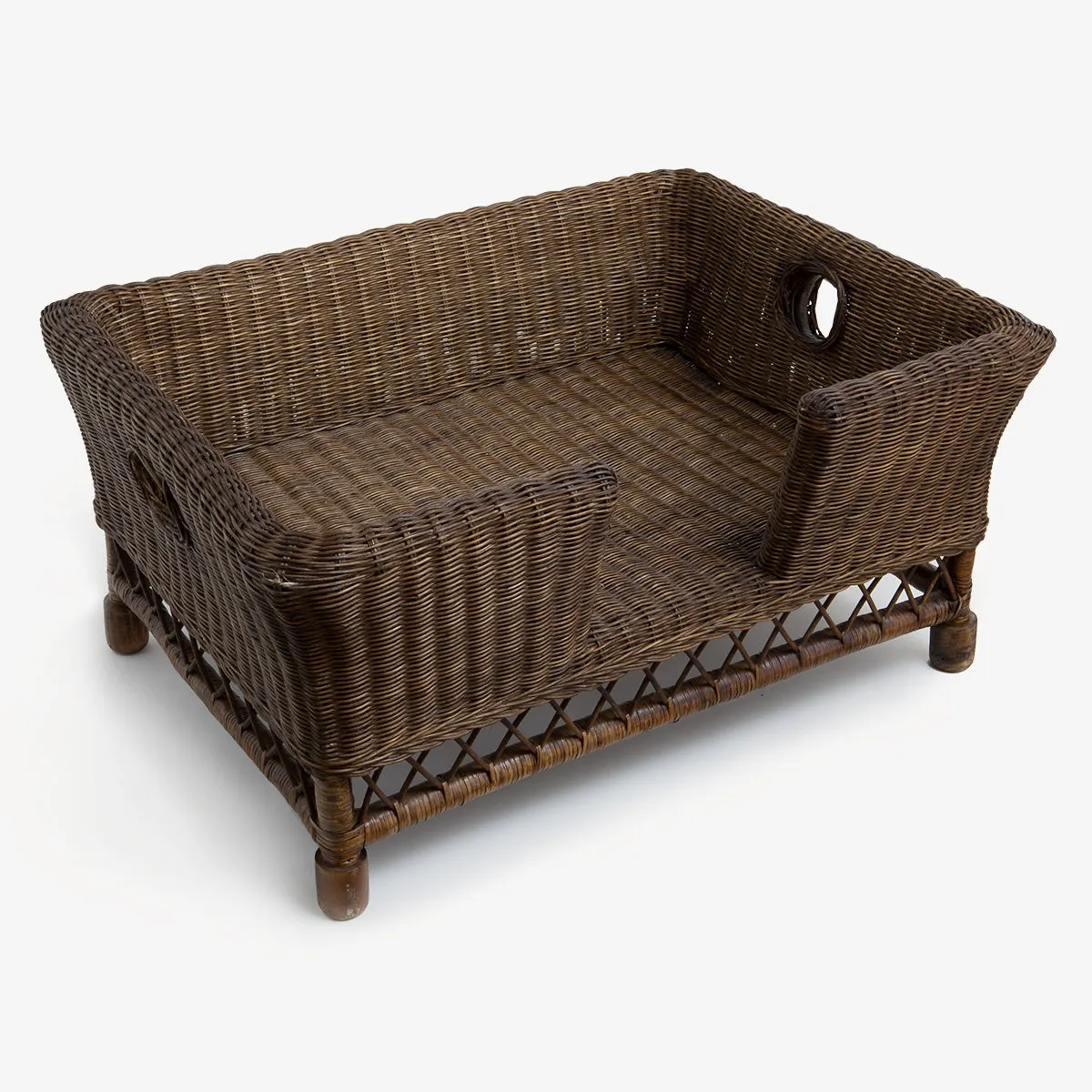 Rattan Pet Beds Brown