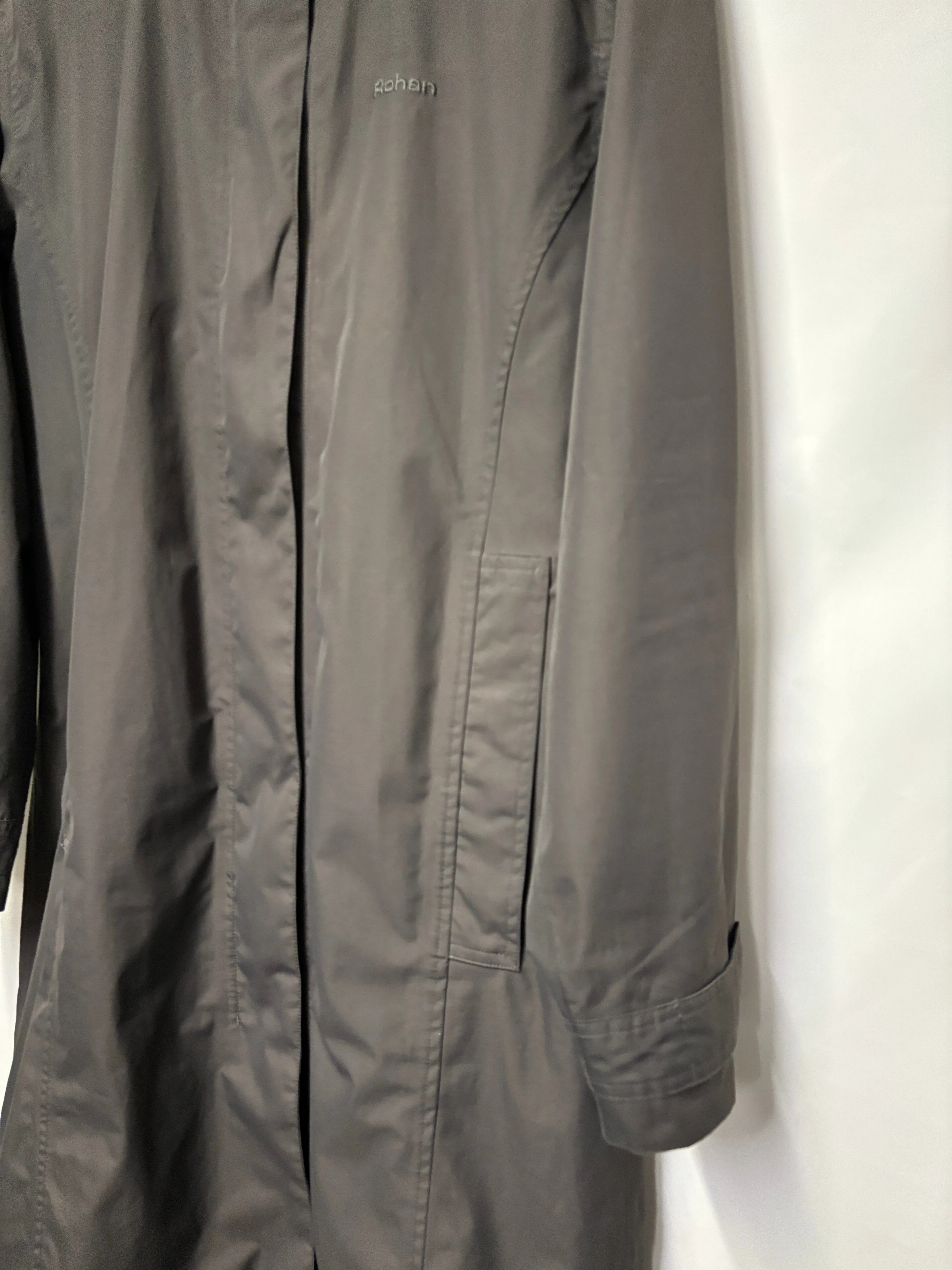 Rohan Grey Long Raincoat Medium