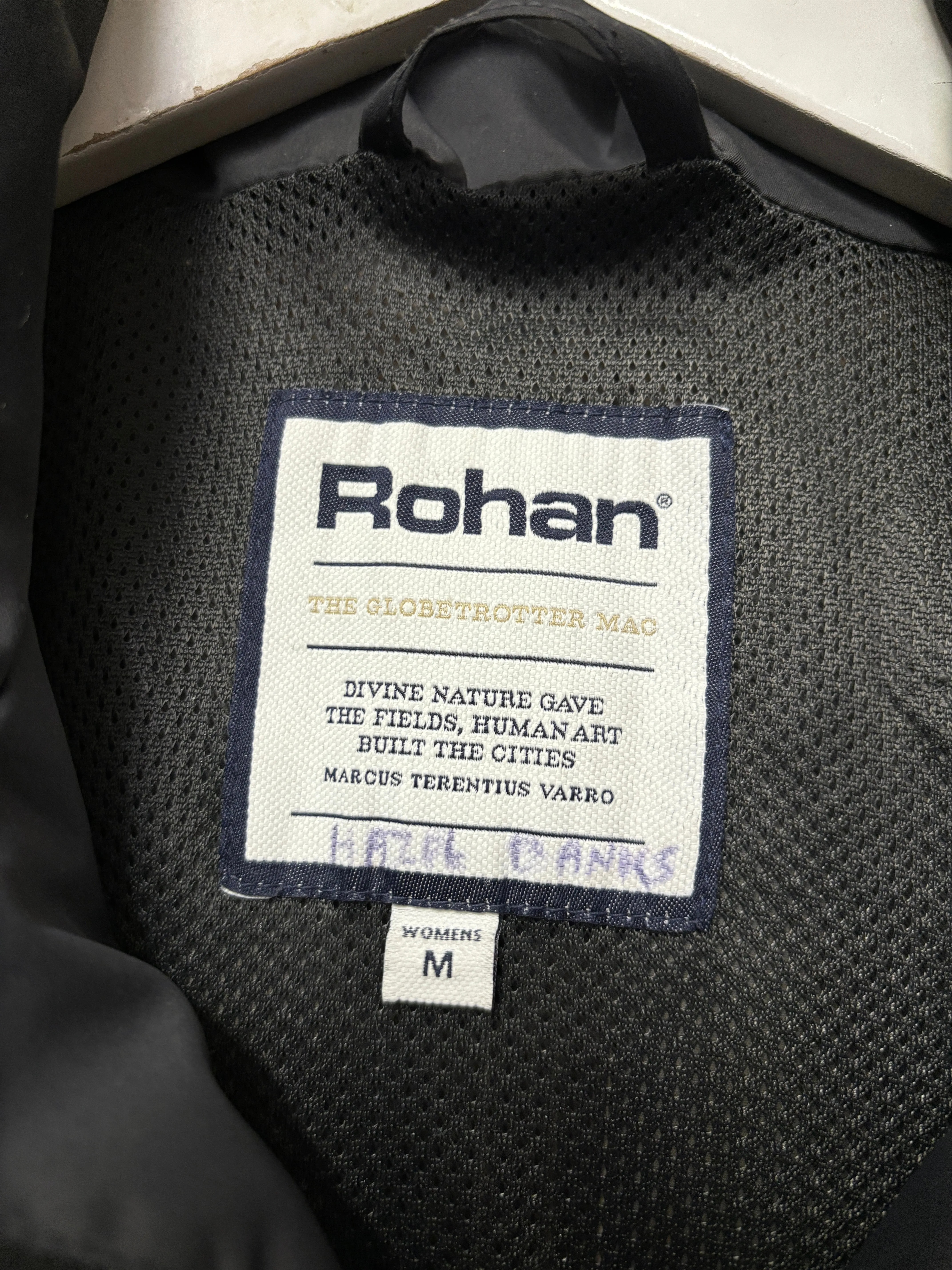 Rohan Grey Long Raincoat Medium