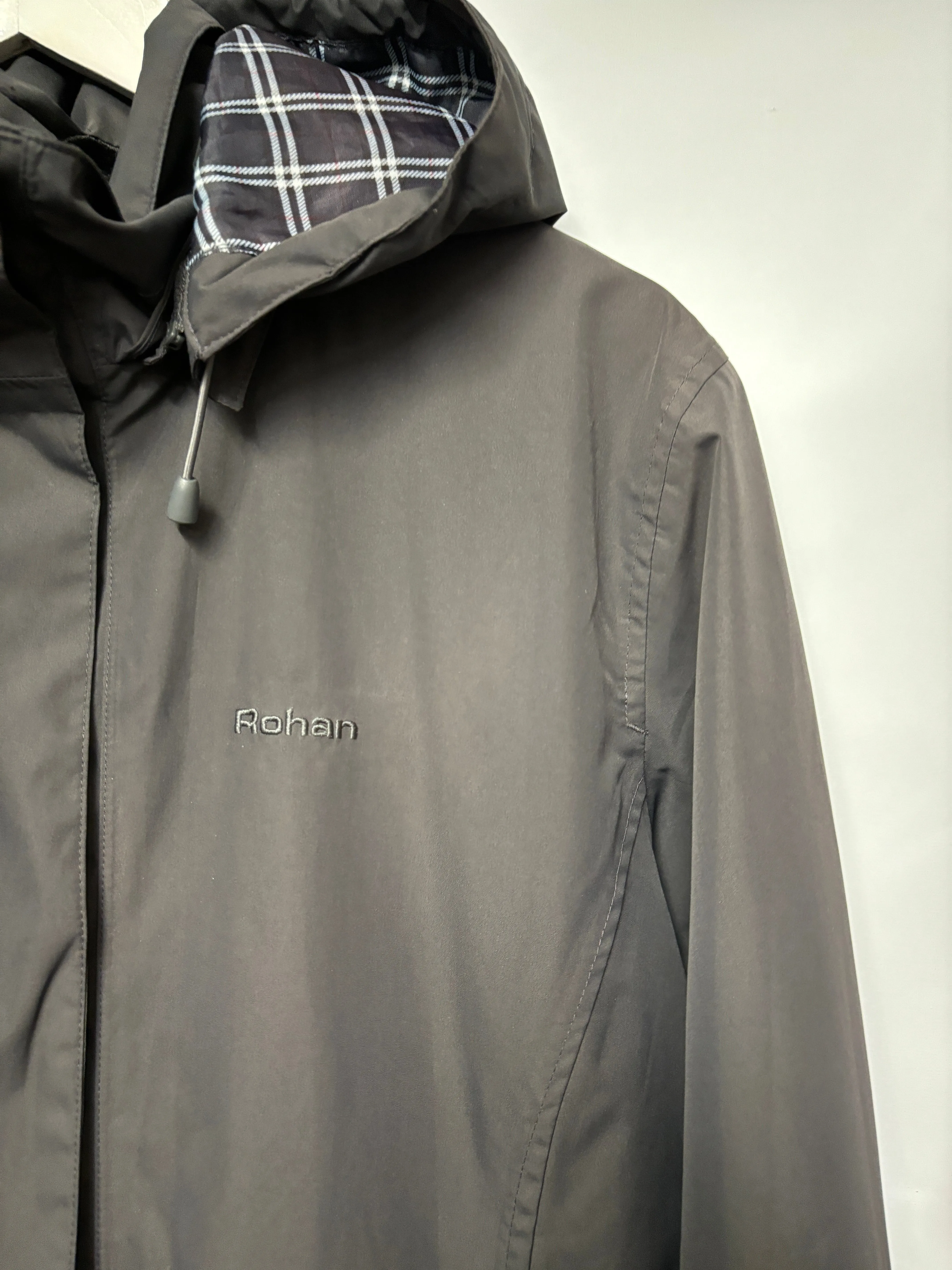 Rohan Grey Long Raincoat Medium