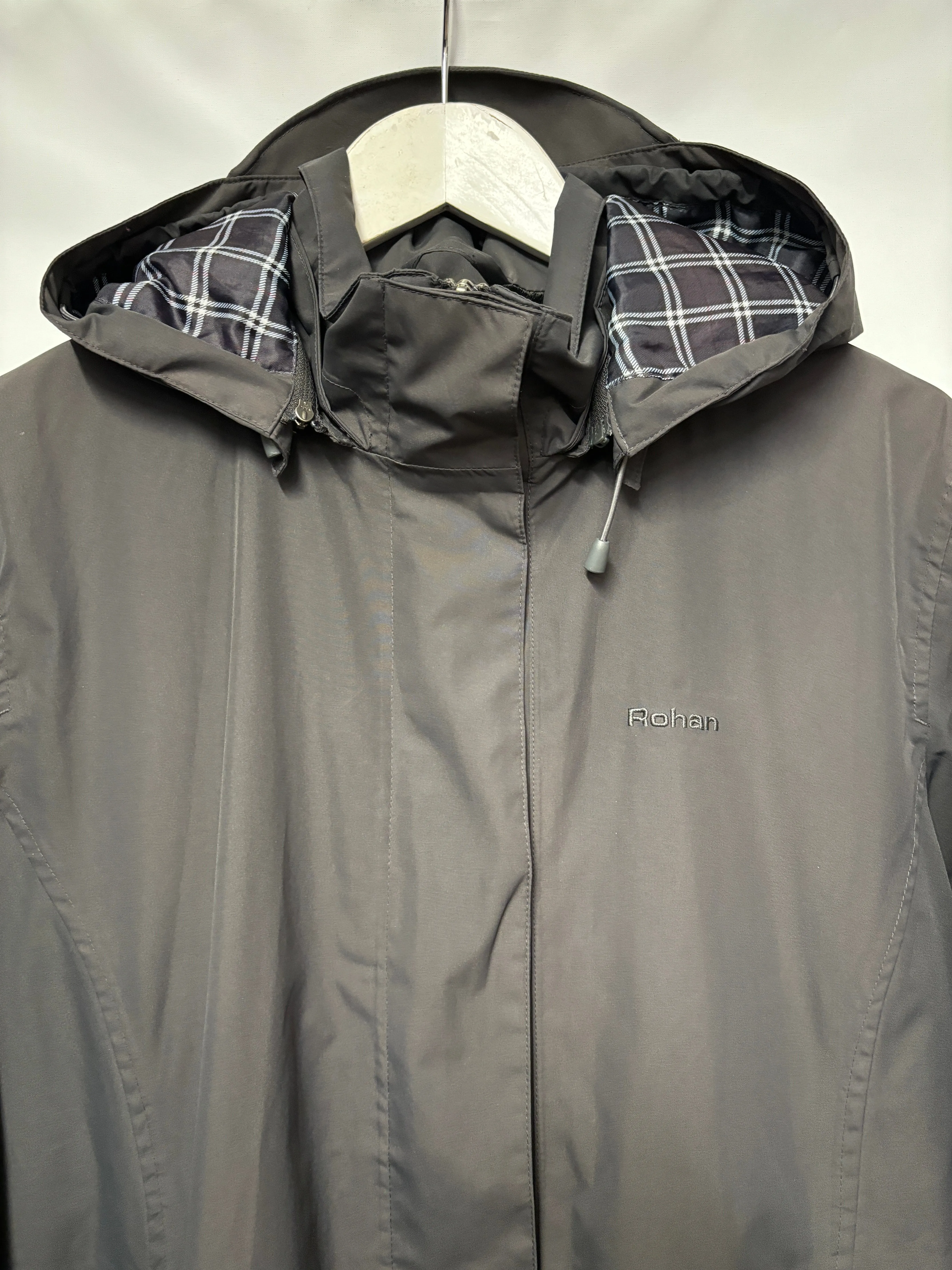 Rohan Grey Long Raincoat Medium