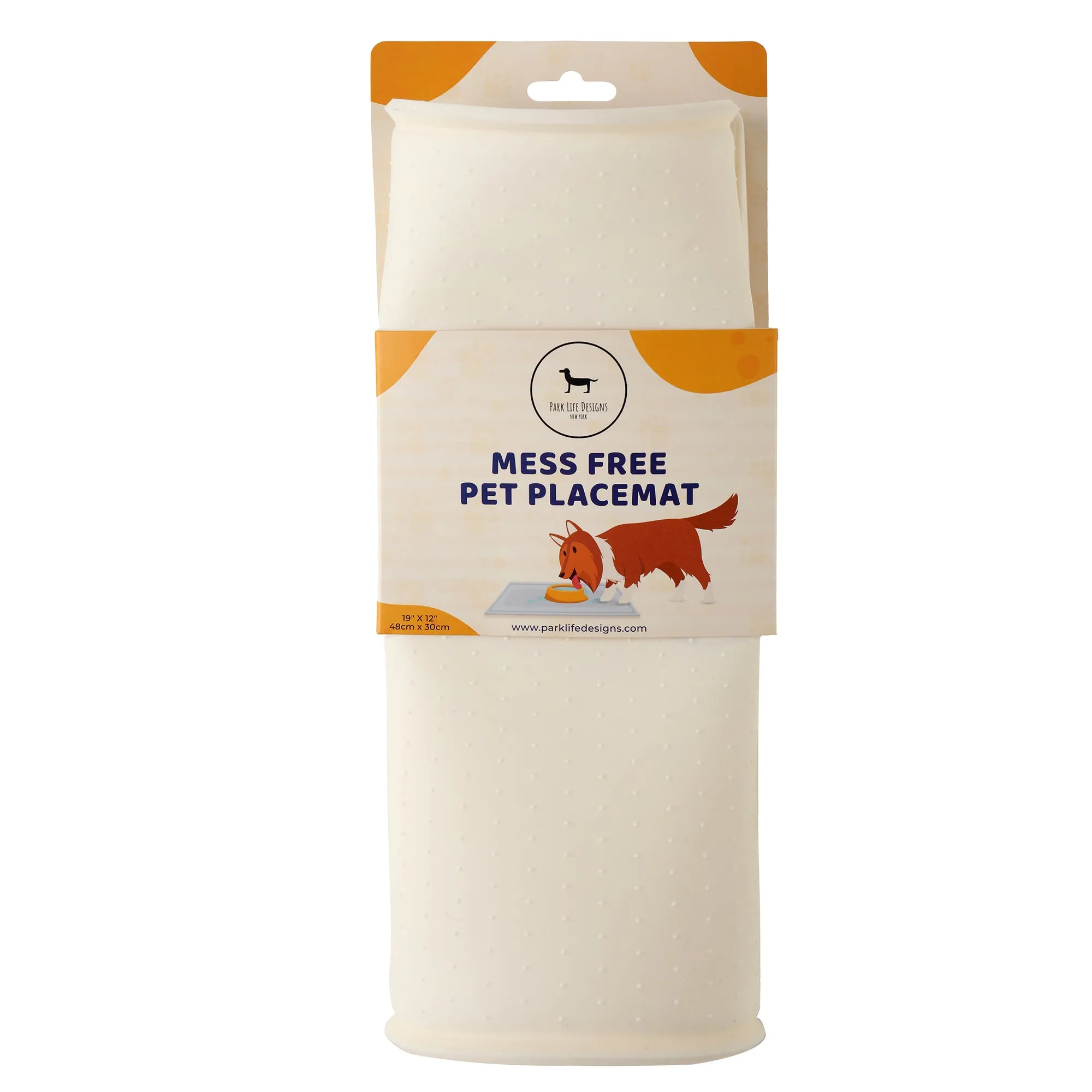 SILICONE MESS FREE WHITE PLACEMAT