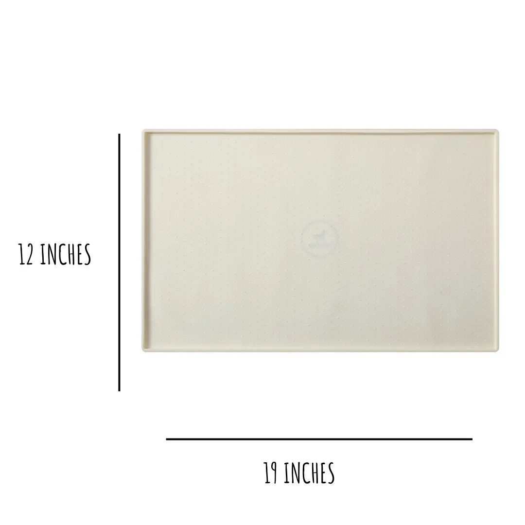 SILICONE MESS FREE WHITE PLACEMAT