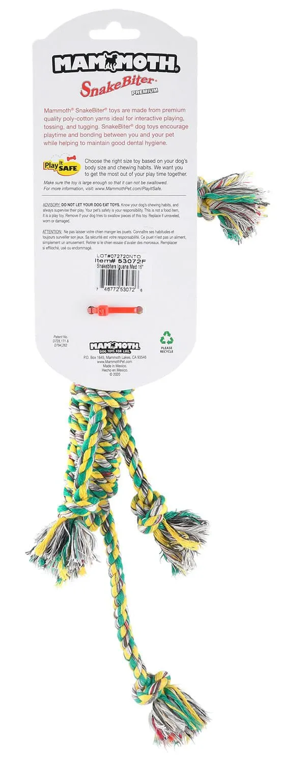 SnakeBiter Iguana Premium Rope Toy