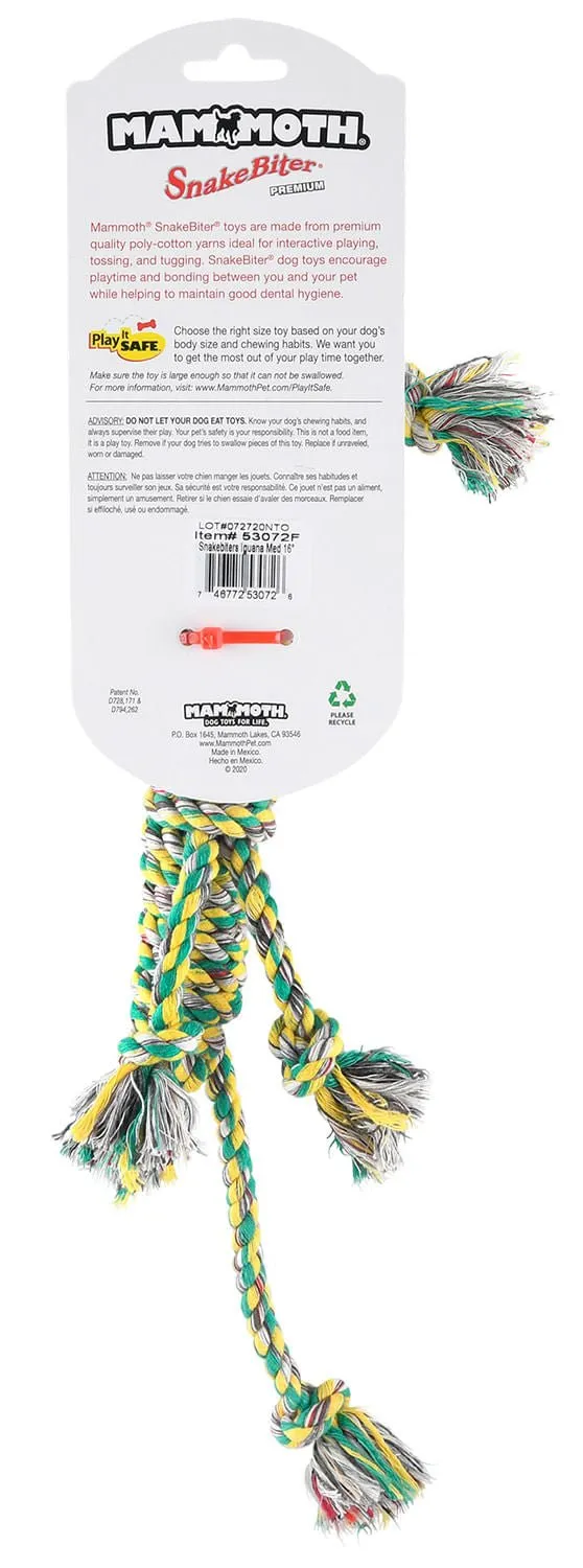 SnakeBiter Iguana Premium Rope Toy