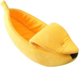 Warming Creative Banana Shape Pet House Bed
