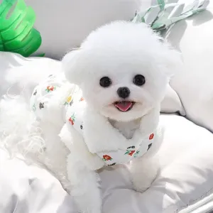 Winter Chic: Pet Harness Vest with Coat - Stylish Dog Clothes for Yorkies, Shih Tzus, Pomeranians, Maltese, Bichons, and Poodles
