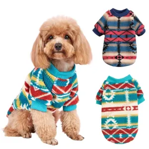 Winter Warm Fleece Pet Dog Clothes - Stylish and Cozy Sweatshirts for Small to Medium Dogs