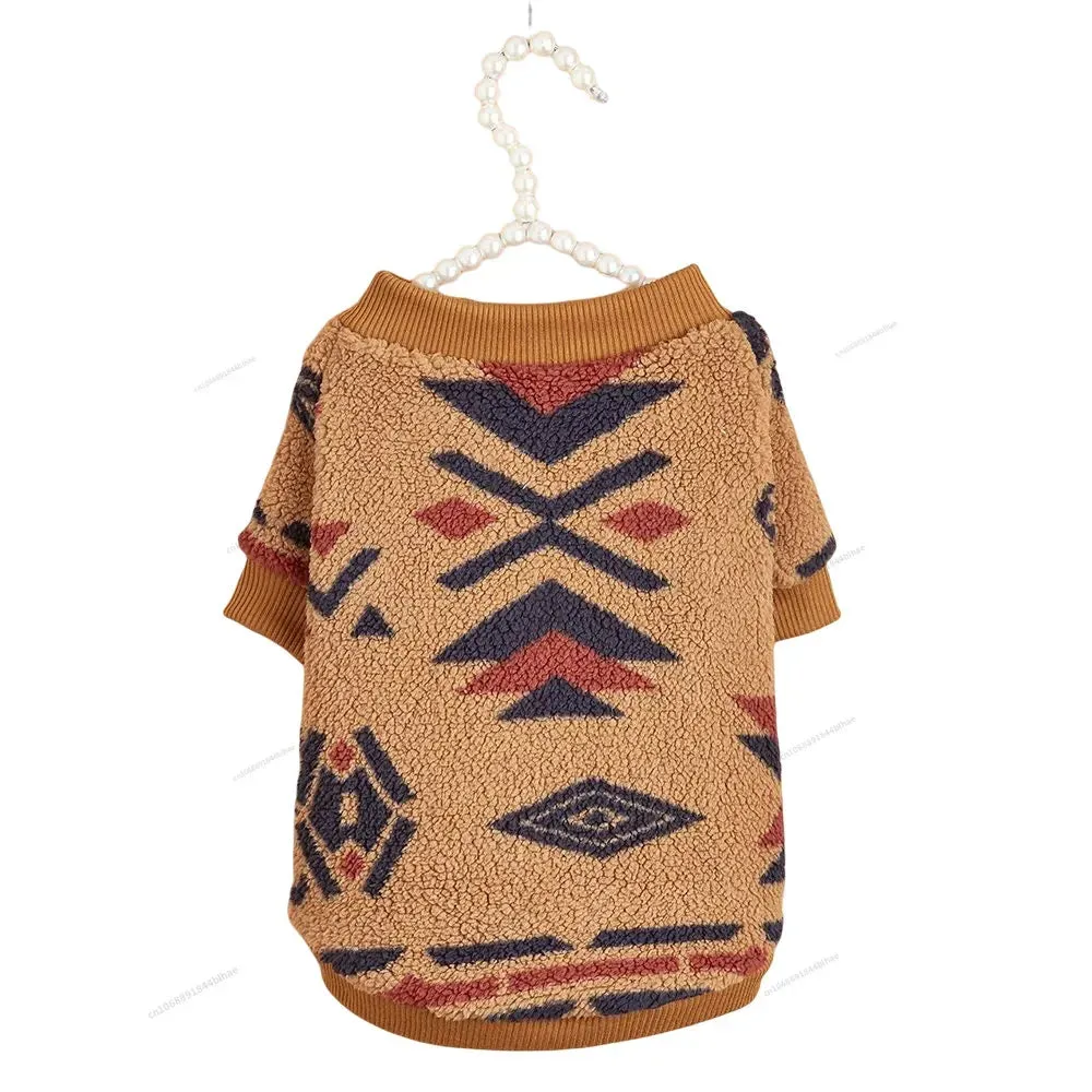 Winter Warm Fleece Pet Dog Clothes - Stylish and Cozy Sweatshirts for Small to Medium Dogs