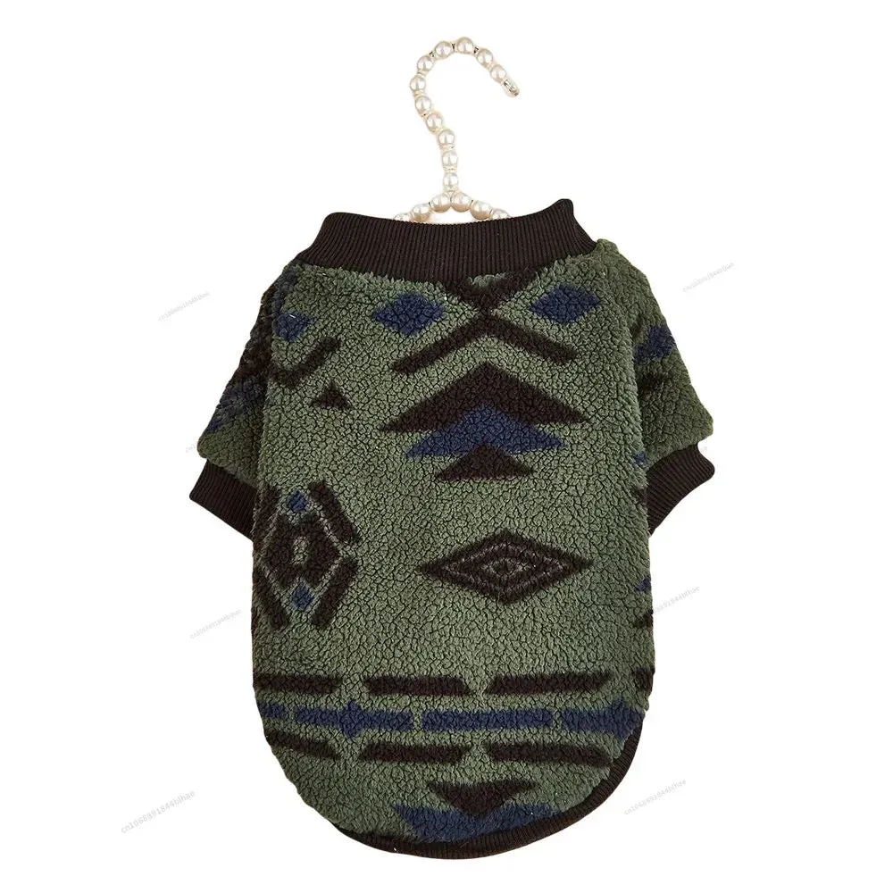 Winter Warm Fleece Pet Dog Clothes - Stylish and Cozy Sweatshirts for Small to Medium Dogs