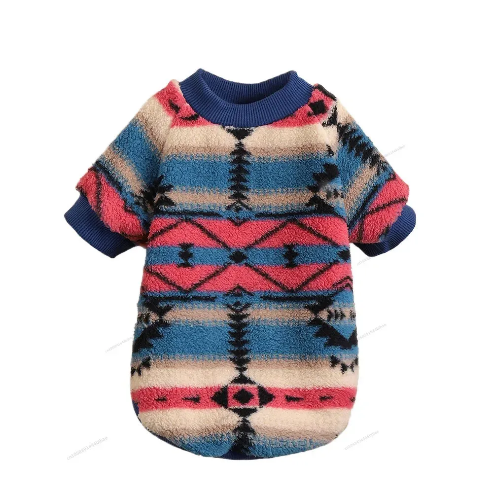 Winter Warm Fleece Pet Dog Clothes - Stylish and Cozy Sweatshirts for Small to Medium Dogs